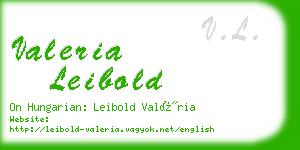 valeria leibold business card